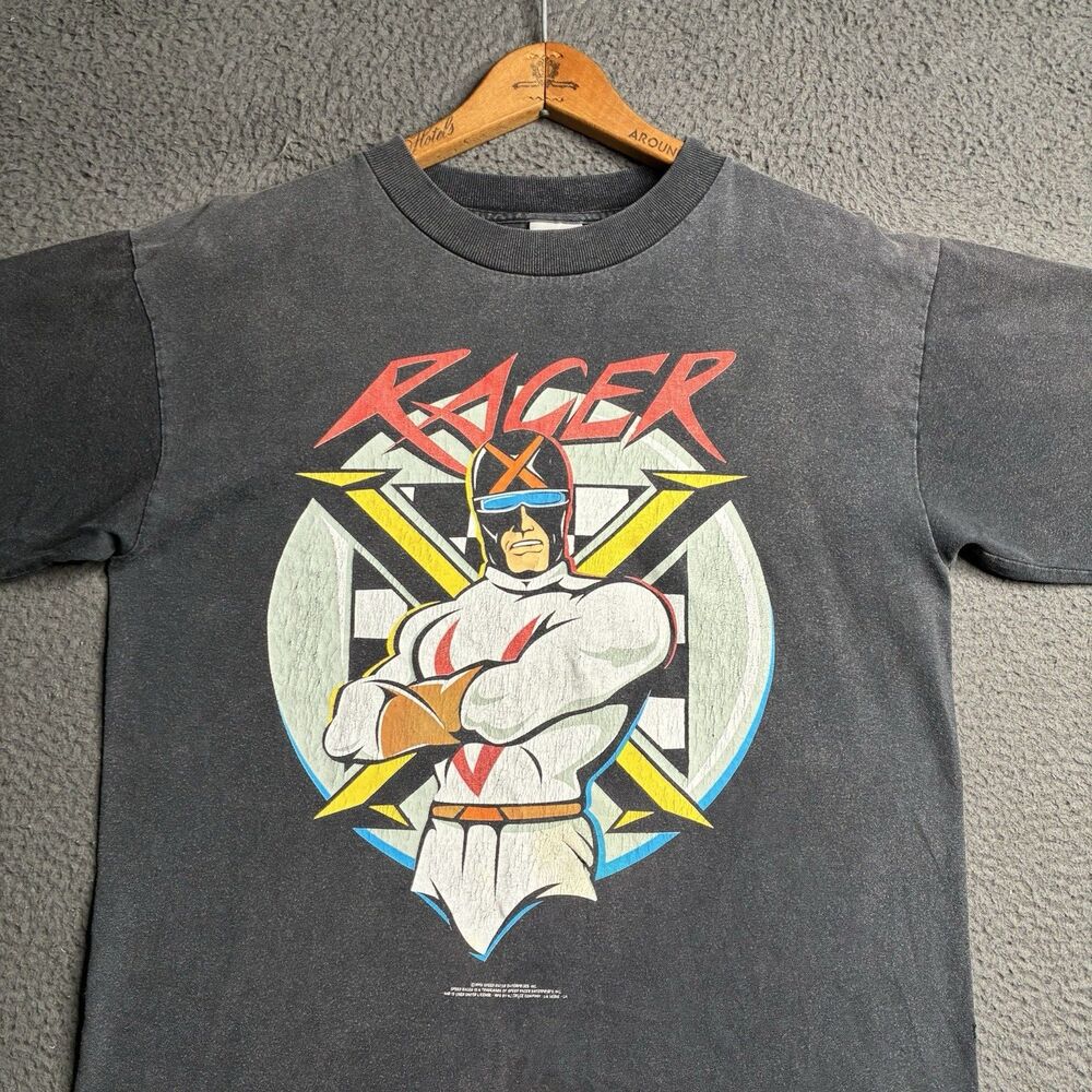 Vintage 90s Speed Racer X Movie TV Promo T-Shirt Men’s Medium Anime Cartoon